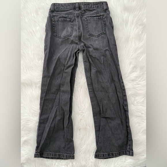 Cat & Jack wide leg Kids Dark Gray Jeans - Picture 4 of 4